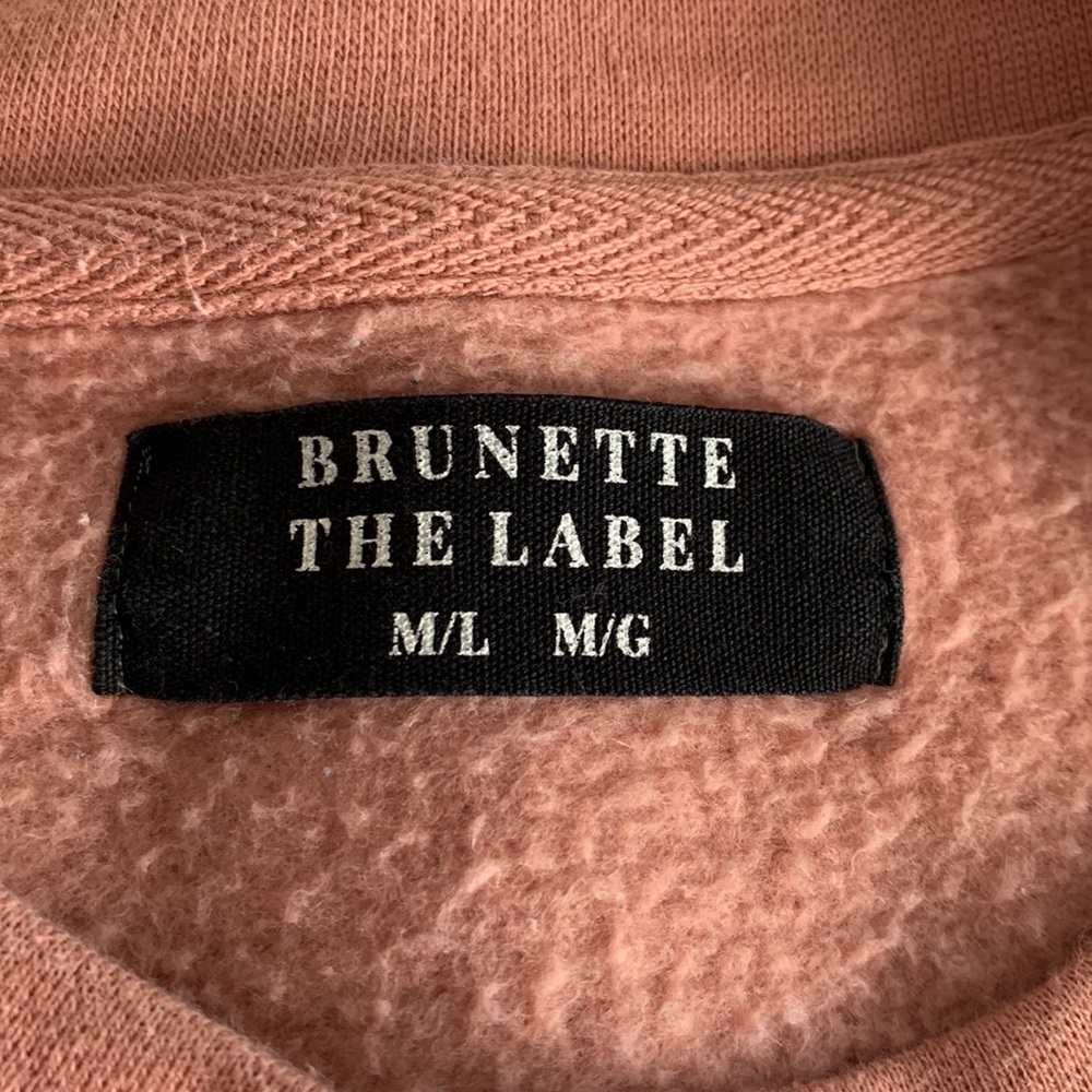 Brunette The Label Blonde Sweatshirt Size M / L - Picture 6 of 7